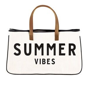 Santa Barbara Design Studio Canvas Tote Summer Vibes Hold Everything New